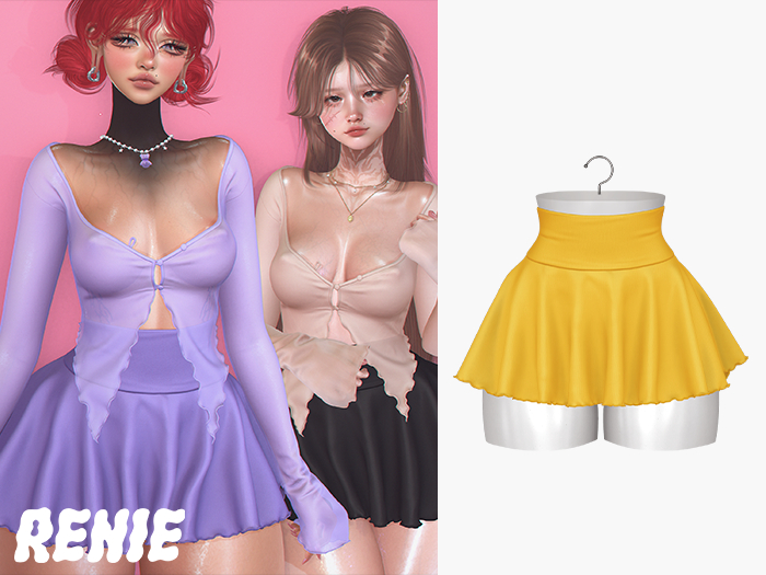 RENIE : BELLE SKIRT - YELLOW