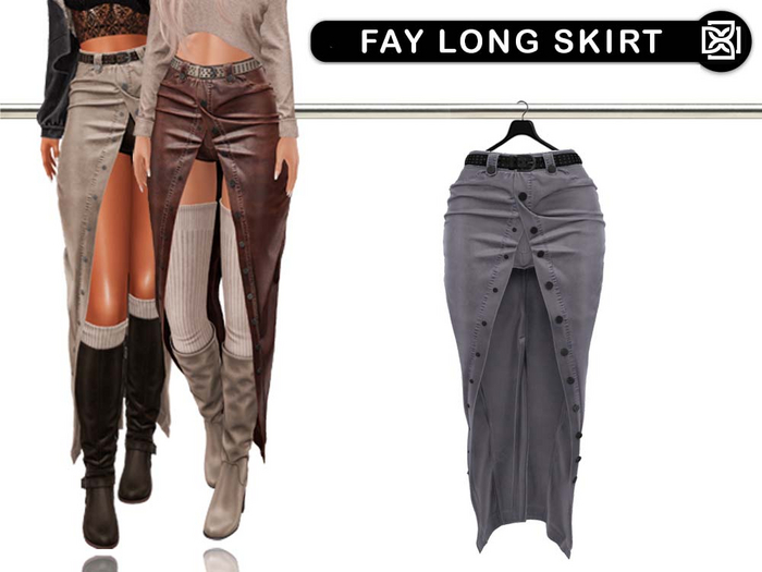 Addams // Fay Long Skirt // N*26