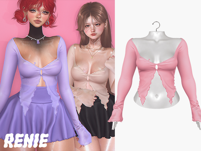 RENIE : BELLE TOP - BABY PINK