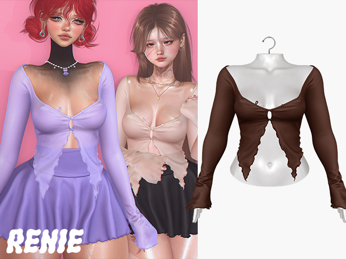 RENIE : BELLE TOP - BROWN