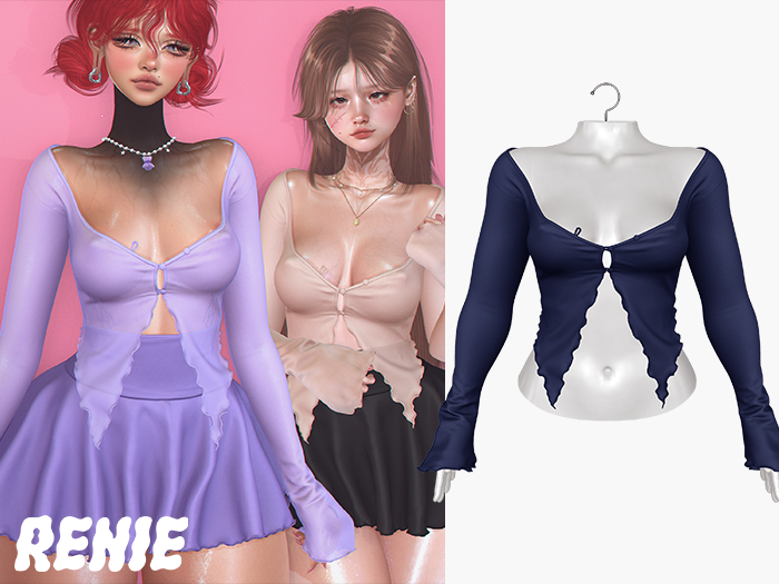 RENIE : BELLE TOP - NAVY