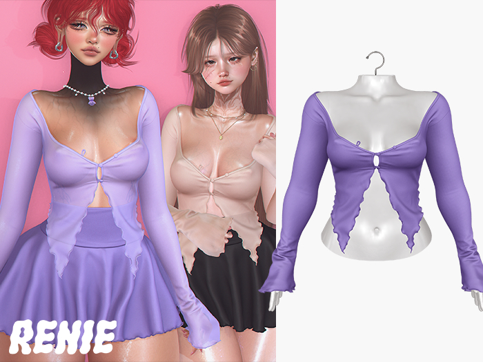 RENIE : BELLE TOP - PURPLE