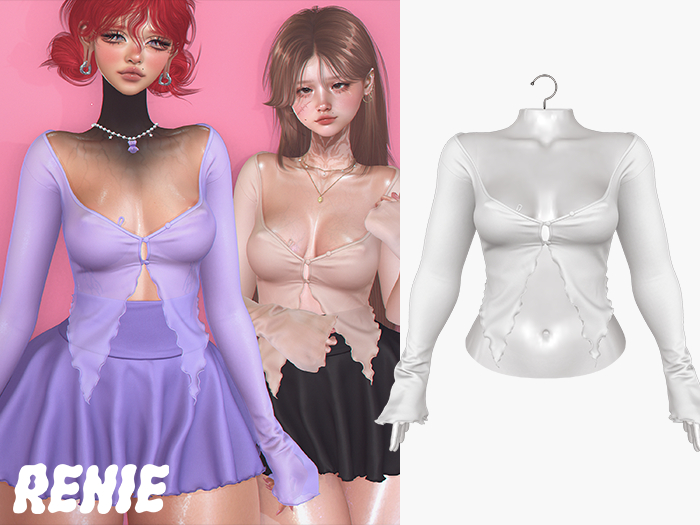 RENIE : BELLE TOP - WHITE