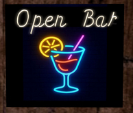 Open Bar Neon Sign