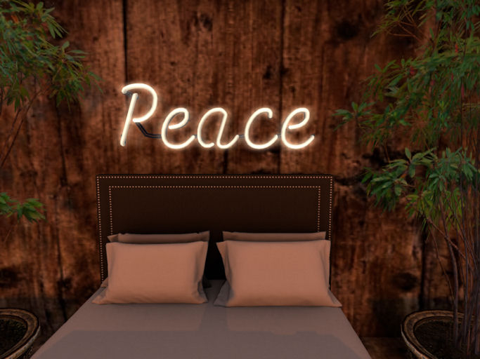 Peace Neon Sign