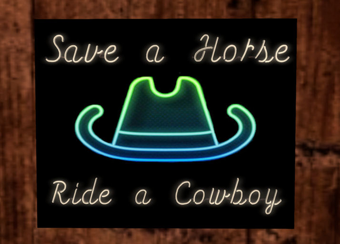 Ride a Cowboy - Neon Sign