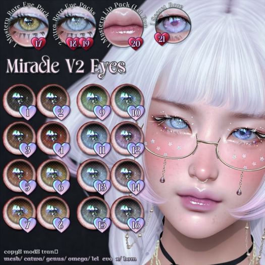5. {S0NG} Miracle V2 Eyes : Bright Brown - COMMON