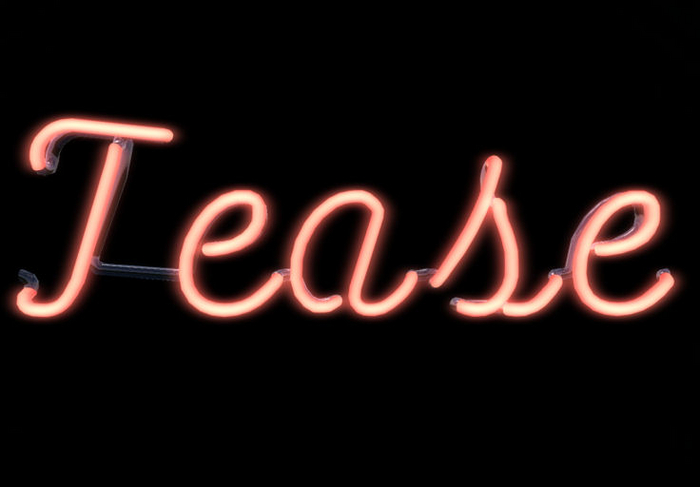 Tease Neon Sign Red