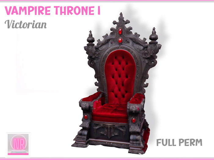 Vampire Throne I Victorian Gothic Style Full Perm