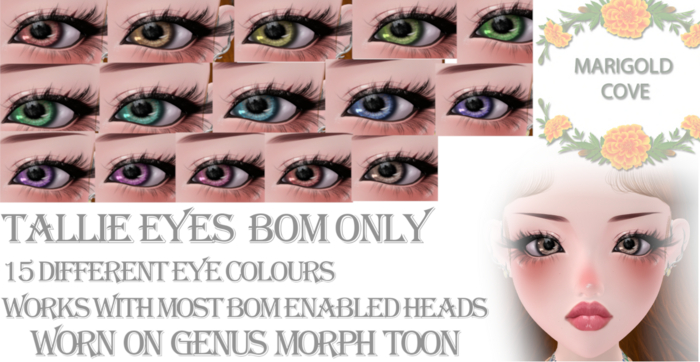 [MC] - TALLIE BOM EYES 15 COLOURS