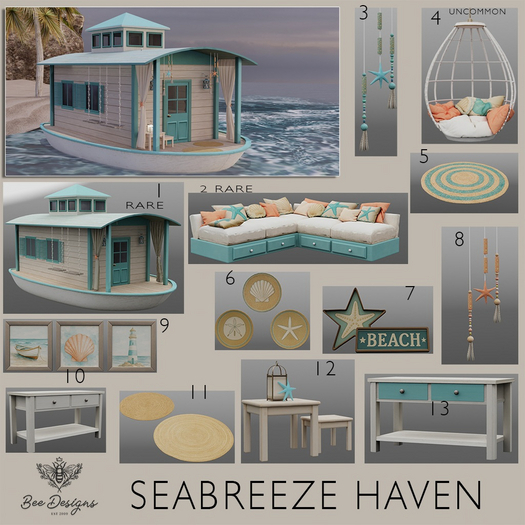 01 Bee Designs Seabreeze Haven RARE