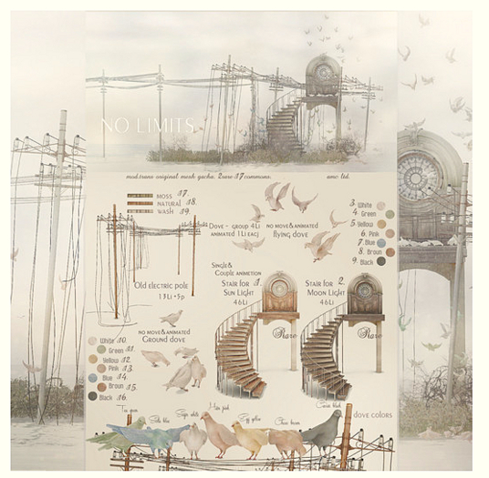 {anc} NO LIMITS. Stairs for sunlight 46Li RARE