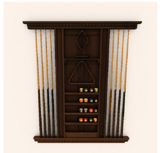 -David Heather-Pool Cue Cabinet
