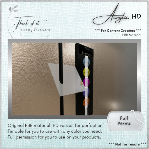 {ToI} Material - Acrylic HD - Full Perms