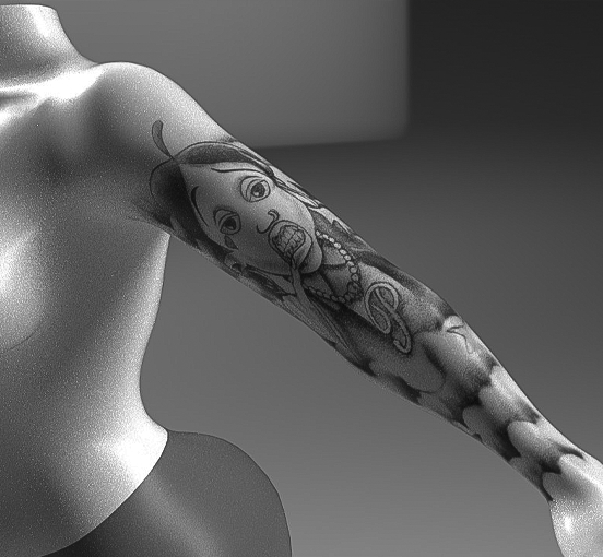 FR ~ Penny P Forearm V2 Tattoo