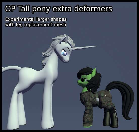 OP tall pony extra deformers