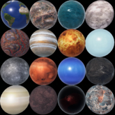16 PBR Materials - Planets