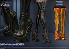 A&Y Neo-Victorian Boots - Gold