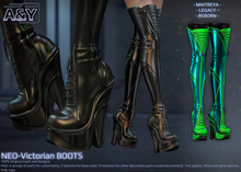 A&Y Neo-Victorian Boots - Green