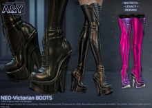 A&Y Neo-Victorian Boots - Pink