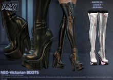 A&Y Neo-Victorian Boots - White