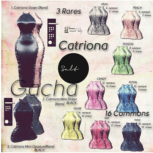 Isa Gacha Salt Catriona Mini Black RARE