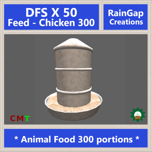 DFS FEED - CHICKEN (300) X 50 ACTUAL ITEM