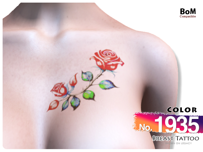 (Breast Tattoo) No.1935 Color