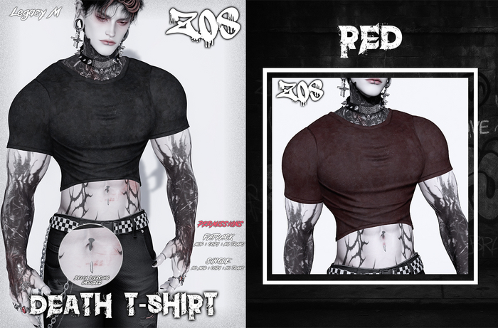 ZOS. Death T-Shirt Red
