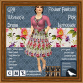 GPA Women's Dress BOM - Flower Festival Pink Lemonade