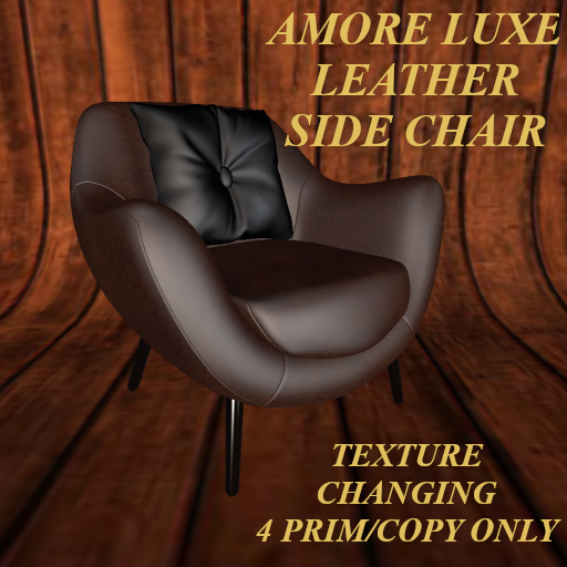 AMORE LUXE LEATHER SIDE CHAIR