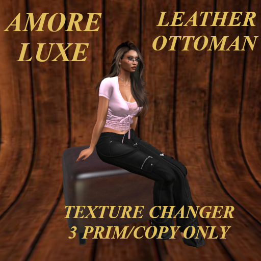 AMORE LUXE LEATHER  OTTOMAN