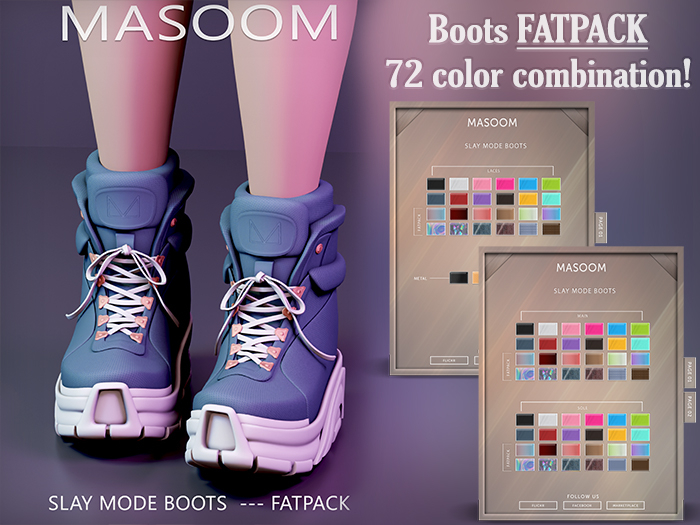 [[ Masoom ]] Slay Mode Boots - FATPACK