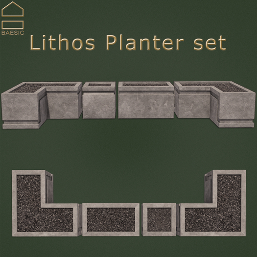 Baesic. - Lithos Planter Set