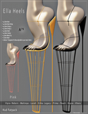 : A75 : Ella Heels Color Pink