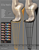 : A75 : Ella Heels With Hud Fatpack
