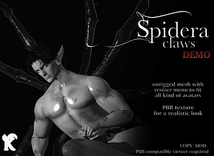 .:[KEI]:. DEMO - Spideria Claws -UNRIGGED/RESIZE