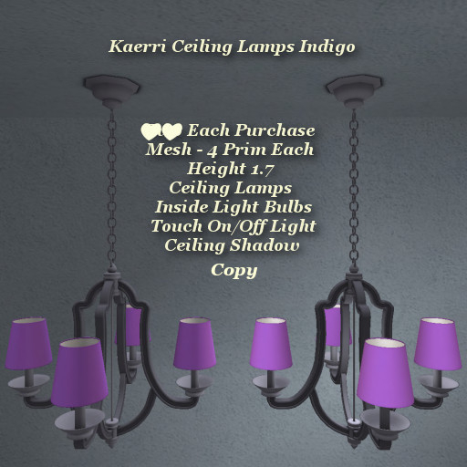Kaerri Ceiling Lamps Indigo1