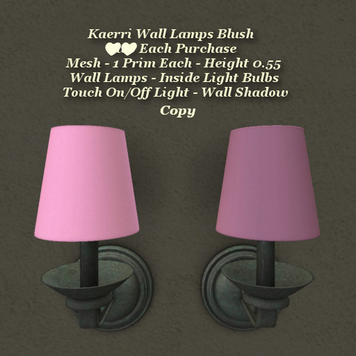 Kaerri Wall Lamps Blush1