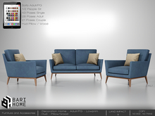 [BARI HOME] Varuna Set - Sofa Blue