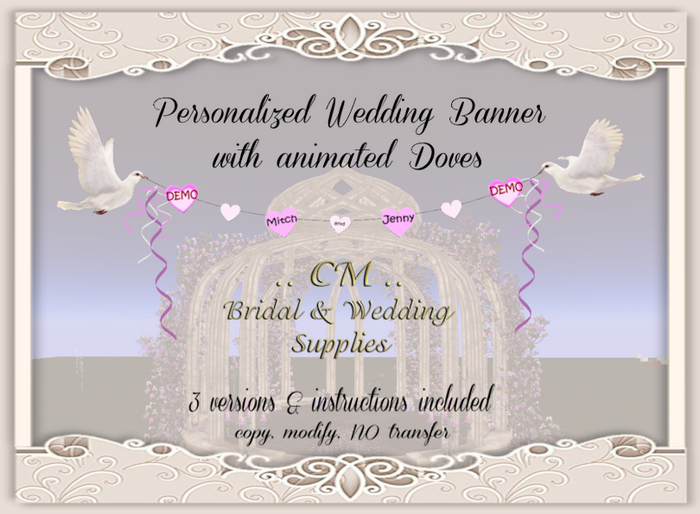CM..Personalized Wedding Banner - Animated *