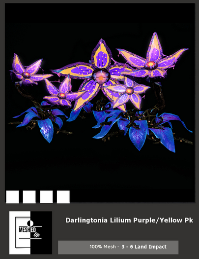 MeshedUp: Darlingtonia Lilium  PBR - Ylw/Prple