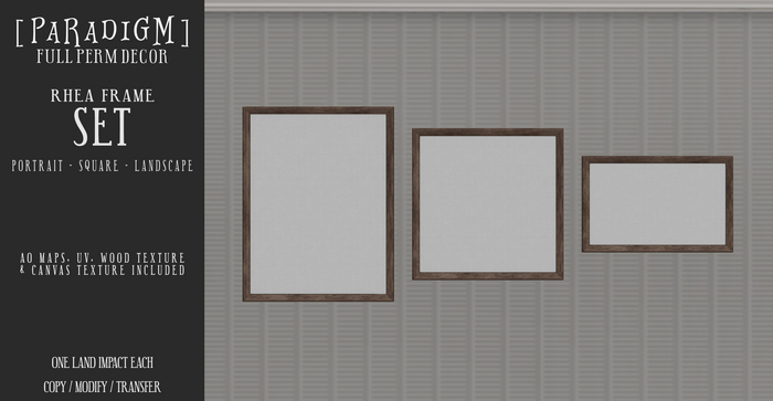 [PARADIGM] Rhea Frames Full Perm Template