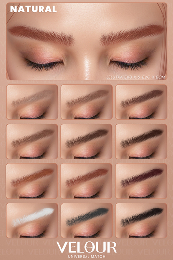 VELOUR "NATURAL" EYEBROWS