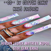 **CC** LV COTTON CANDY NAILS FATPACK (MUNECA UPDATE ADDED!)
