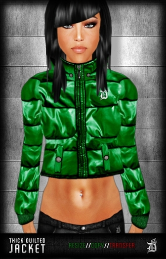 DEF! Ladyz / Jacket / Thick Quilted / Green