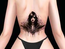 Ravenstone - 2K Skull Goth Tattoo BOM BW Lower Back T26