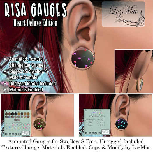 Risa Gauges Heart Deluxe *Texture Change*