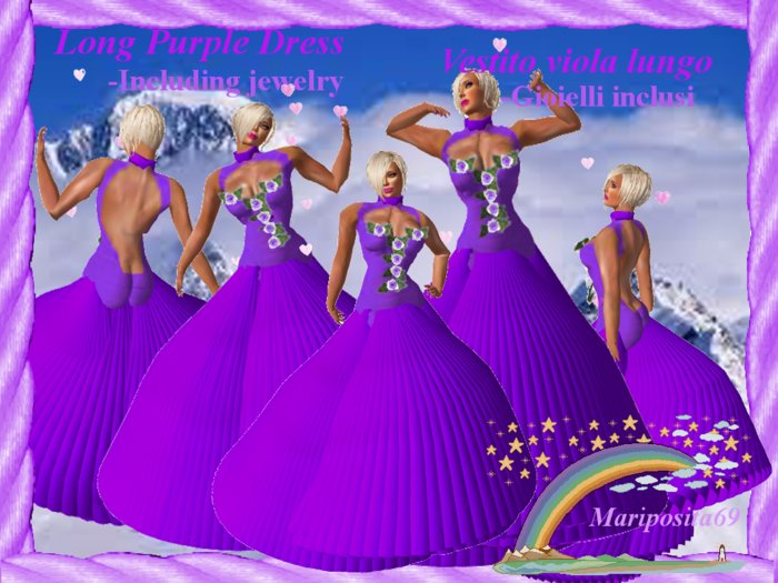 Long Purple Dress