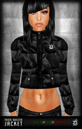DEF! Ladyz / Jacket / Thick Quilted / Black